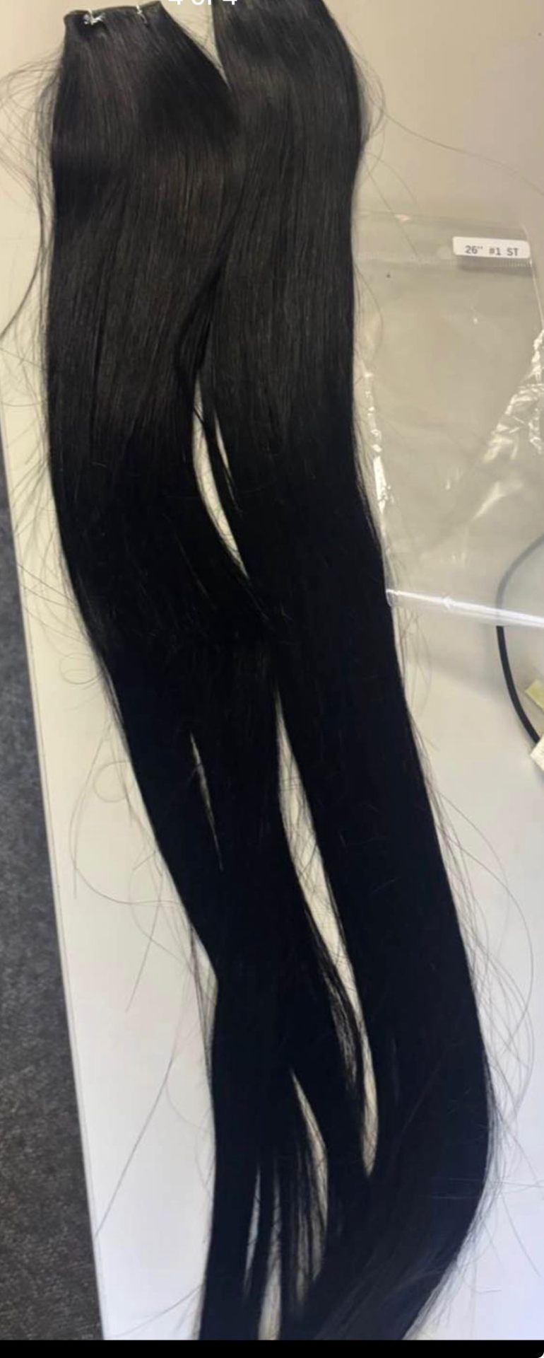 26" Jet Black Weft